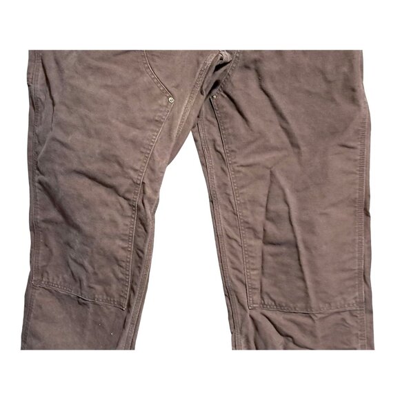 Vintage Carhartt Pants Mens Size 40x32 Brown Carpenter Canvas Work With Utility - Picture 9 of 11